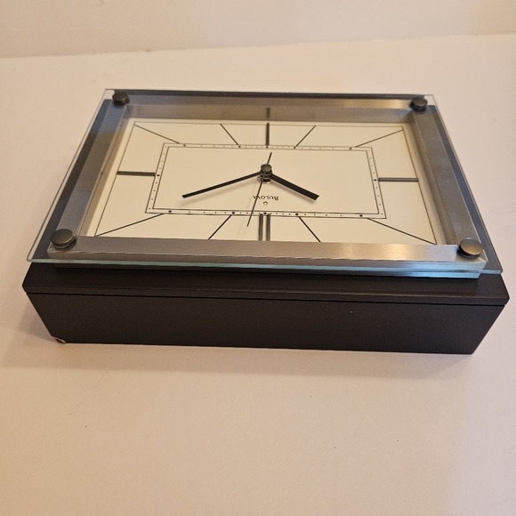 BULOVA Mantle Clock, analog wood espresso brown satin finish - Picture 13 of 17